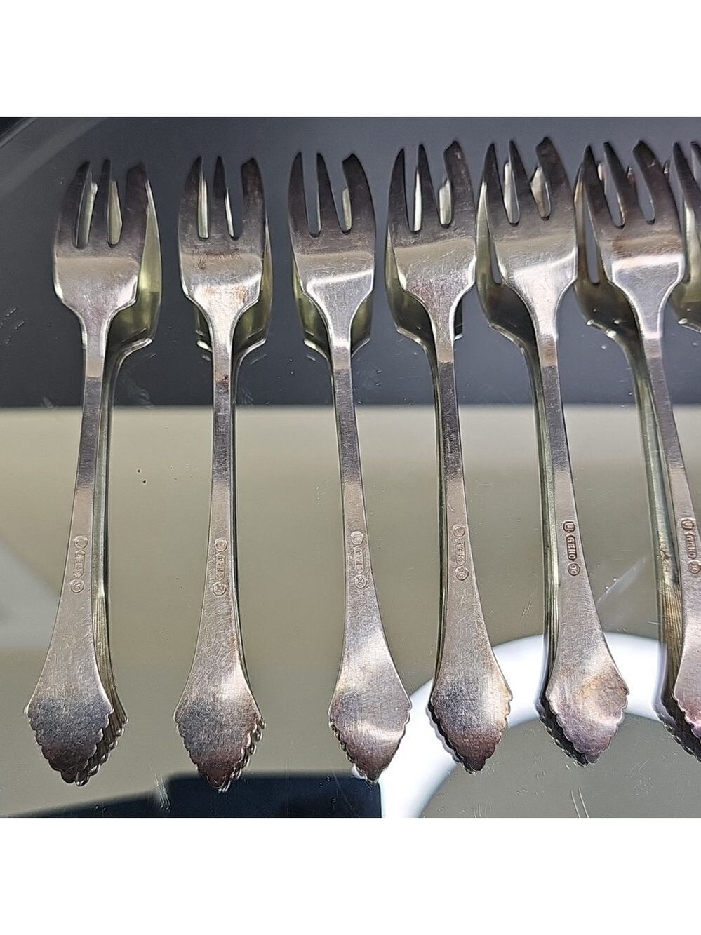Gero 90 Collectible Forks Set Of 8pcs 5.5inch Netherlands - Picture 8 of 13